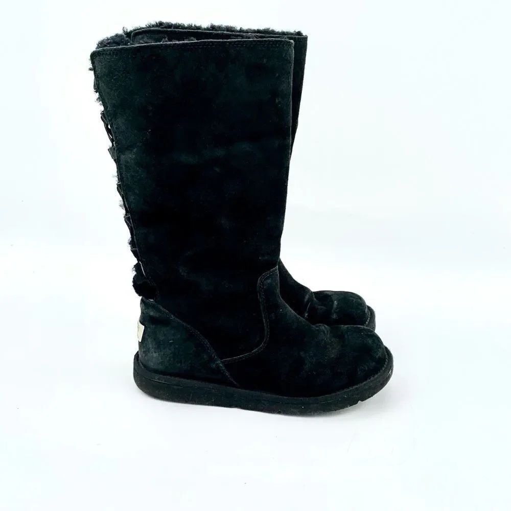UGG Australia – Lattice Cardy Tall (Lace-Back Tall Shearling Boot) Womans size 7